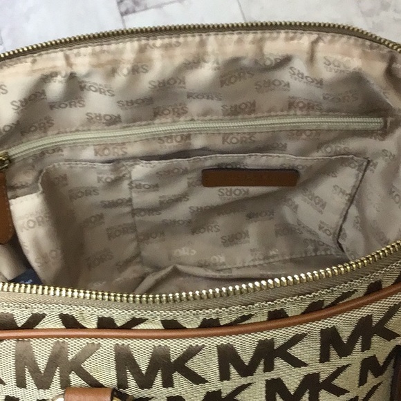 Michael Kors Signature Jacquard Satchel Bag - Picture 6 of 11